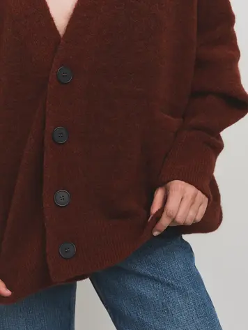 Cesar Casier JUULS Cardigan Burgundy
