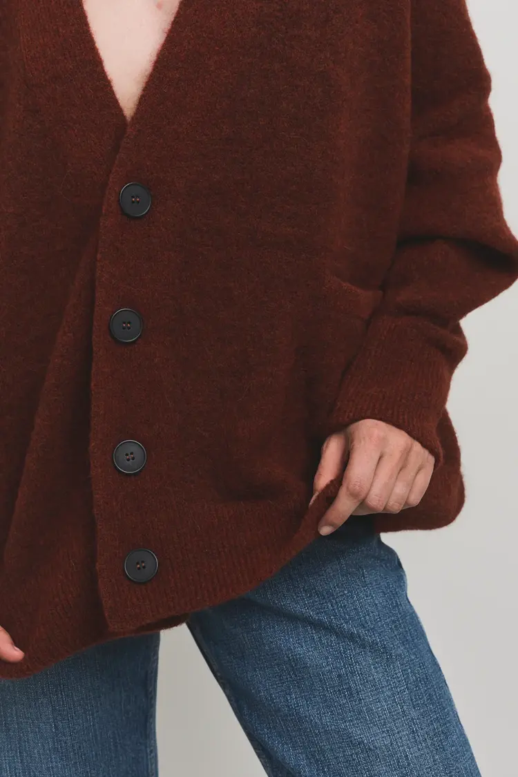 Cesar Casier JUULS Cardigan Burgundy