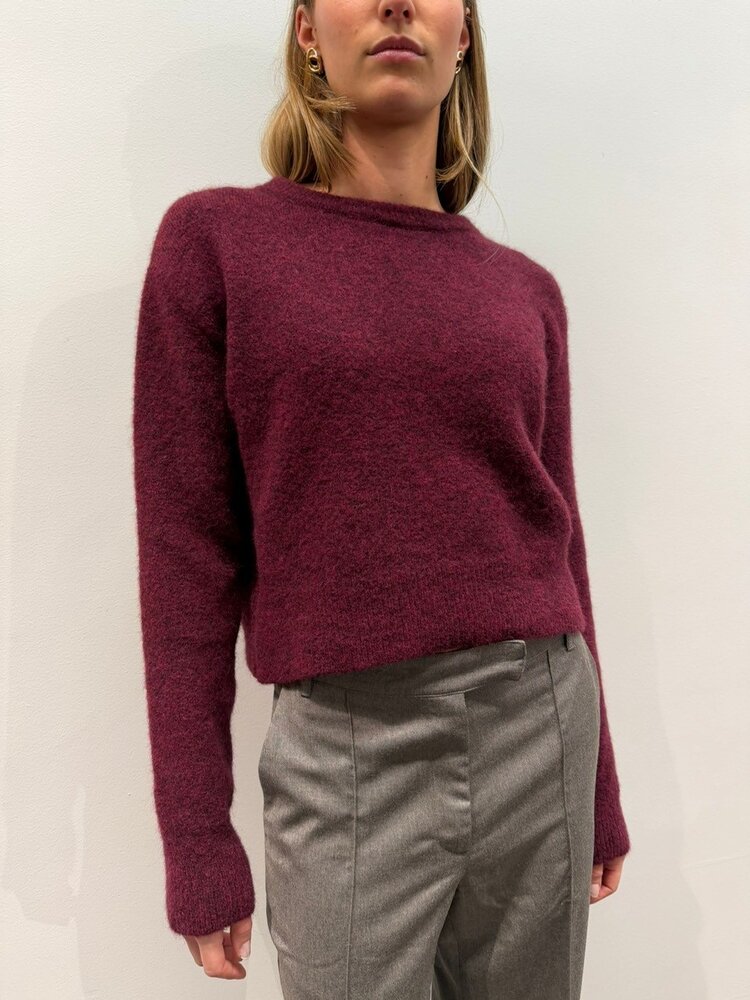 Cesar Casier CAPRI Knit Sweater Burgundy
