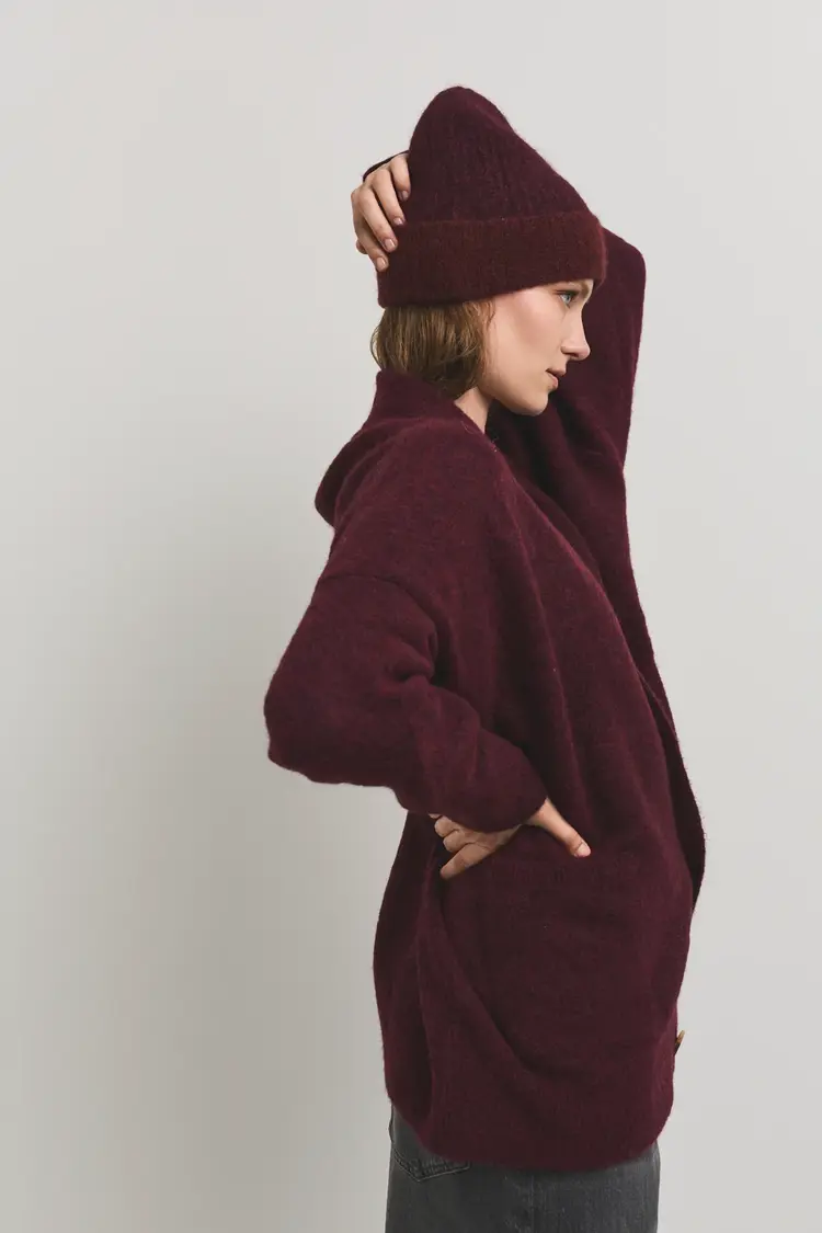 Cesar Casier JUULS Cardigan Burgundy