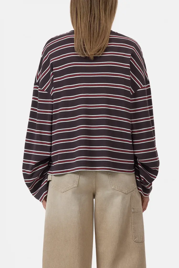 Closed C95375 Tshirt Stripes Brown