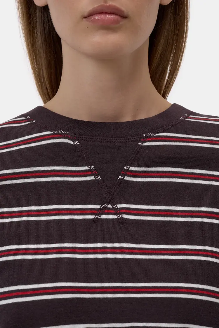 Closed C95375 Tshirt Stripes Brown