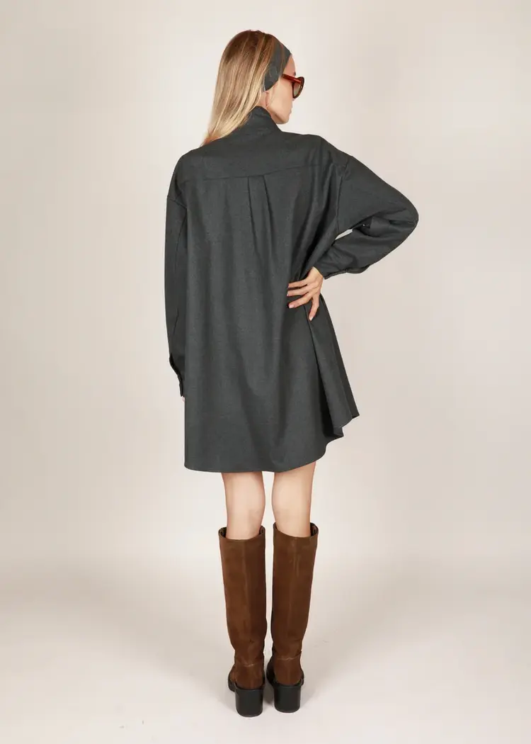 NOTED Antwerp BIBI Mini Dress - Grey