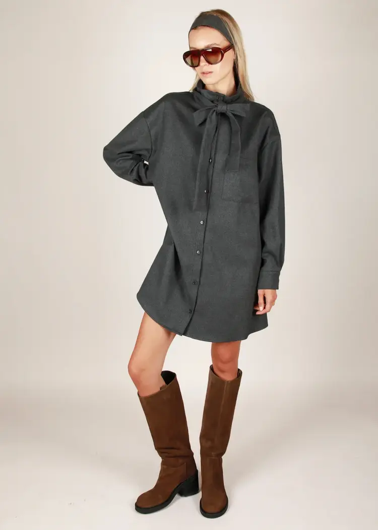 NOTED Antwerp BIBI Mini Dress - Grey