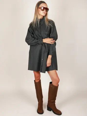 NOTED Antwerp BIBI Mini Dress - Grey