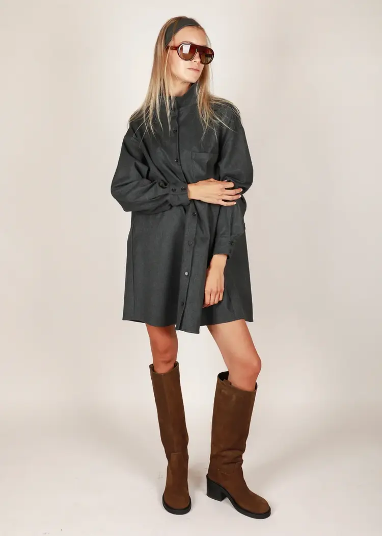 NOTED Antwerp BIBI Mini Dress - Grey