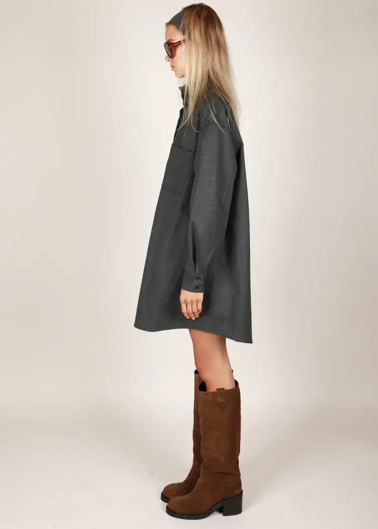 NOTED Antwerp BIBI Mini Dress - Grey