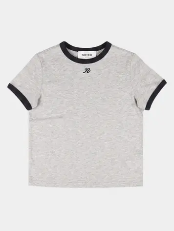 NOTED Antwerp DONNI Tshirt - Grey/Navy