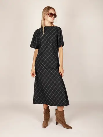 NOTED Antwerp CIM Dress - Checkered