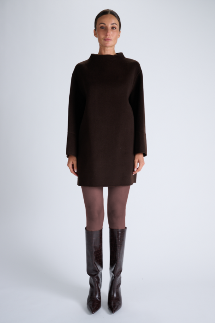 Oscar the Collection HERA Dress - Espresso