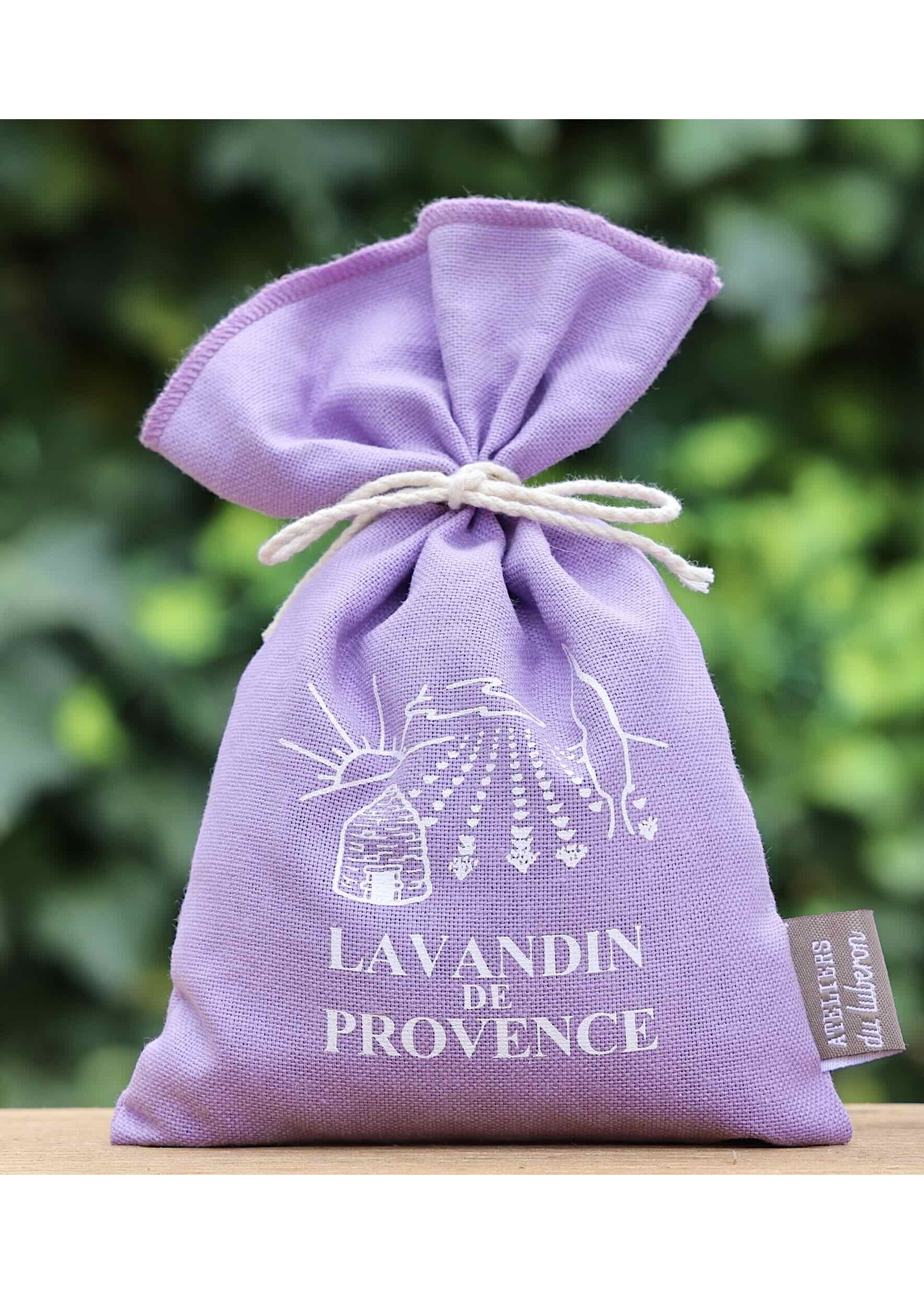 Lavendelzak met bedrukking