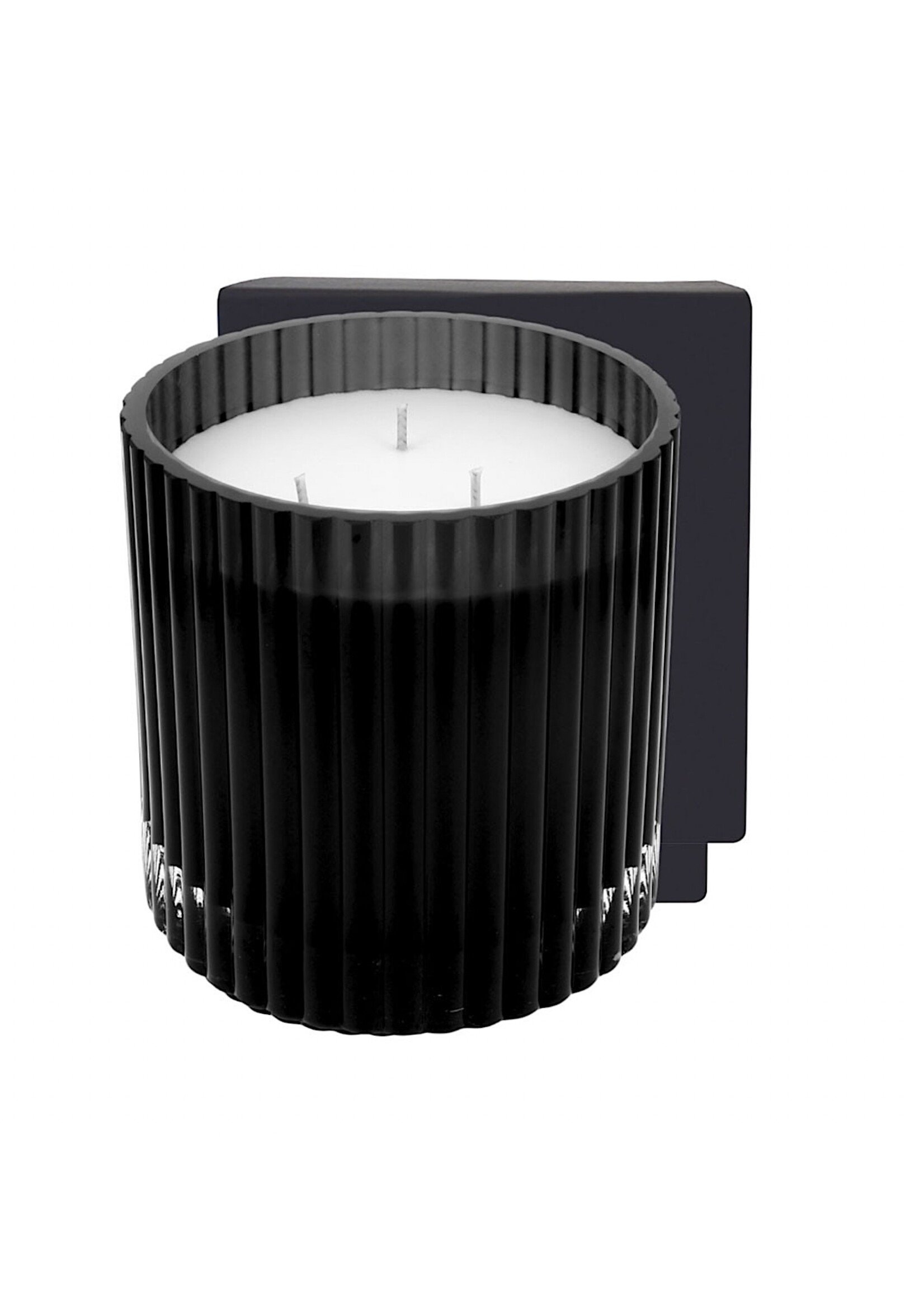 Gepersonaliseerde geurkaars in ribbelglas