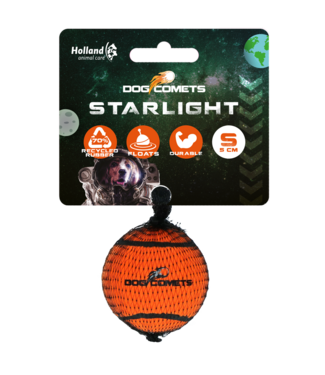 Dog Comets Dog Comets Tennisbal Starlight S Oranje