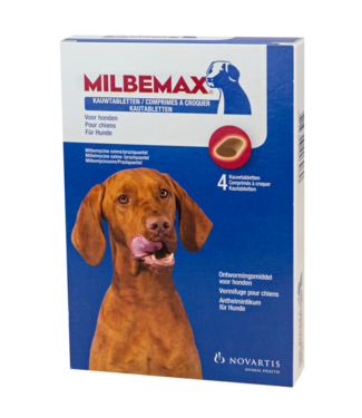 Milbemax Milbemax Kauwtabletten Hond Groot Chewy 5-75kg 4 tabl.
