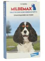 Milbemax Milbemax Tabletten Puppy/Kleine hond <5kg 2 tabl.
