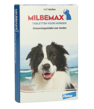 Milbemax Milbemax Tabletten Hond Groot 5-75kg 2 tabl.