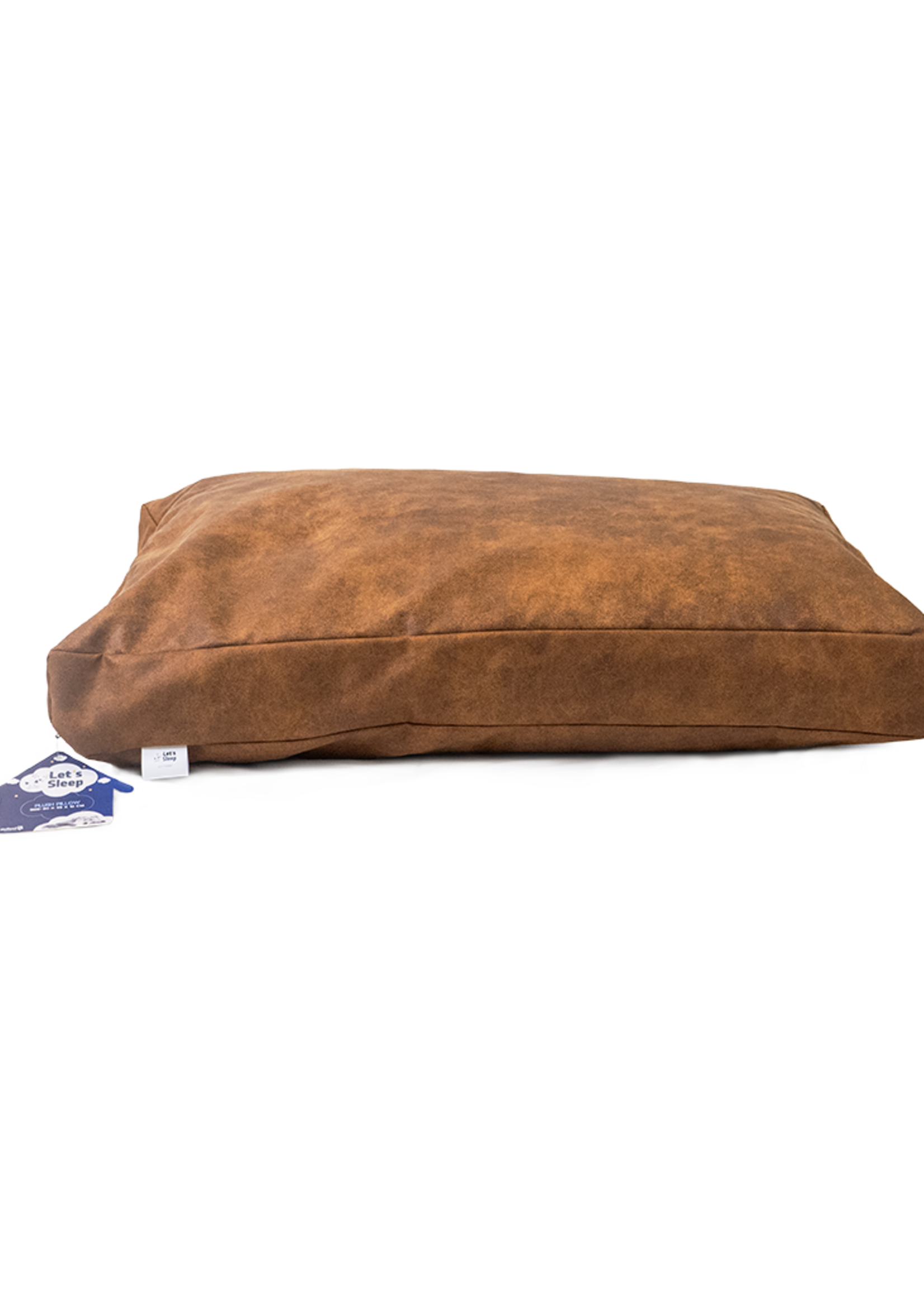 Let's Sleep Let's Sleep Plush Pillow Hondenkussen L Cognac