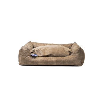 Let's Sleep Let's Sleep Sweet Dreams Hondenmand Met Kussen L Taupe