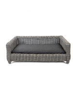 Let's Sleep Let's Sleep Cozy Basket Rieten Hondenmand M Antraciet