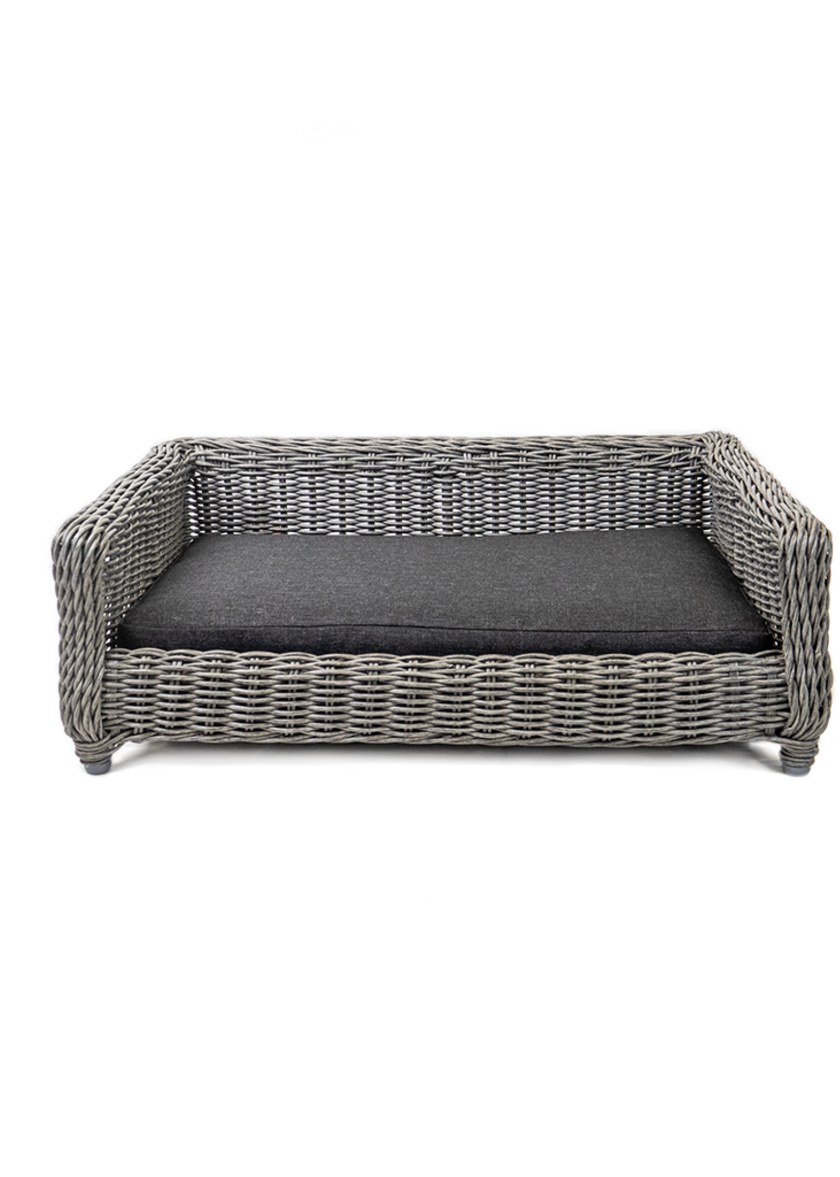 Let's Sleep Let's Sleep Cozy Basket Rieten Hondenmand M Antraciet