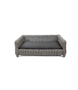 Let's Sleep Let's Sleep Cozy Basket Rieten Hondenmand M Antraciet