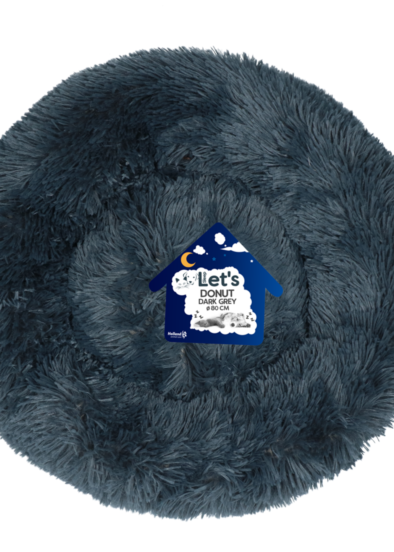 Let's Sleep Let's Sleep Donut Donkergrijs XL