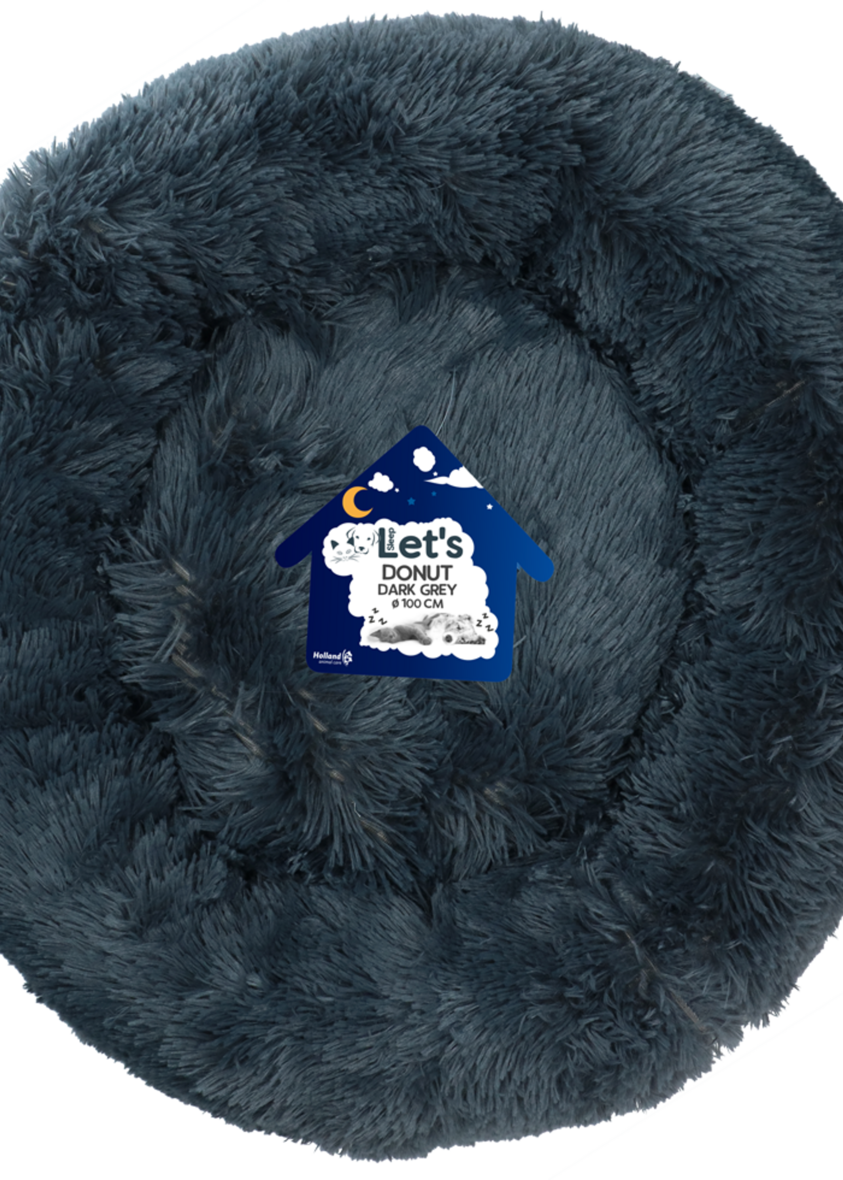 Let's Sleep Let's Sleep Donut Donkergrijs XXL