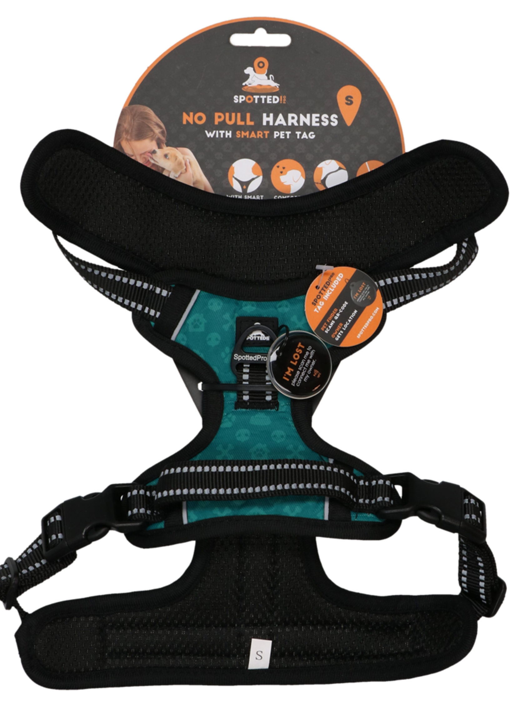 Spotted! Pro Spotted! Pro No Pull Harnas Groen S