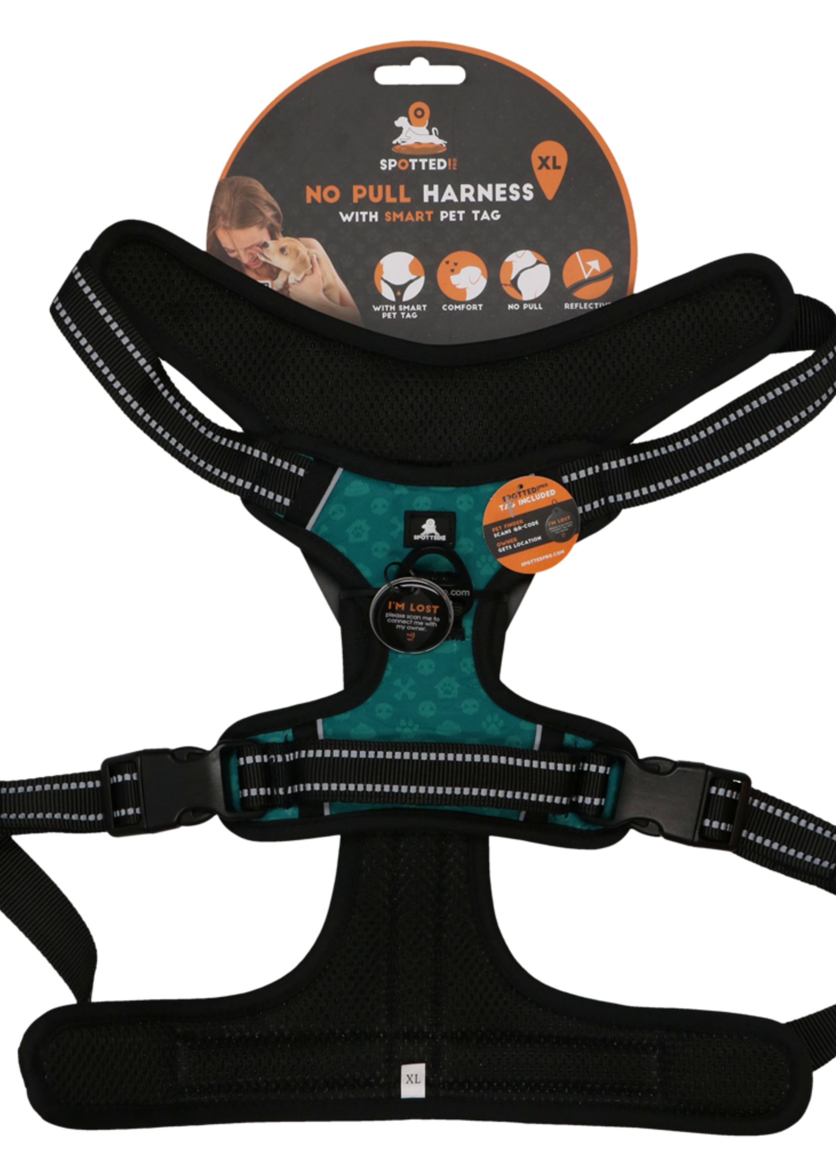 Spotted! Pro Spotted! Pro No Pull Harnas Groen XL