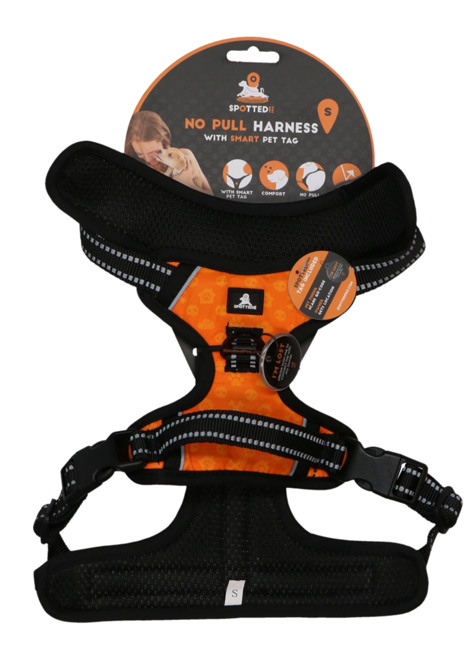 Spotted! Pro Spotted! Pro No Pull Harnas Oranje S