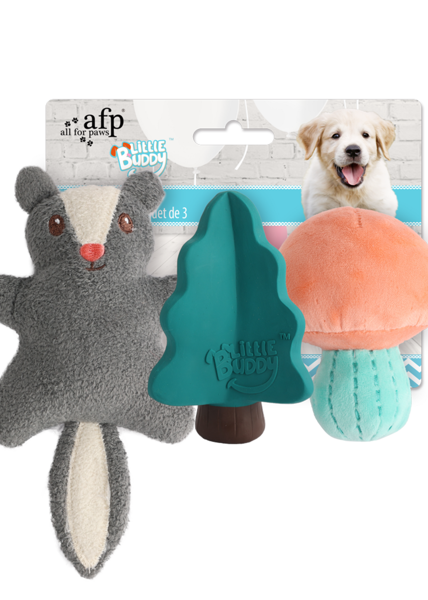 AFP AFP Little Buddy 3-Pack Toy Woodland