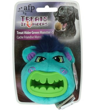 AFP AFP Treats In "V" Hiders - Treat Hider Small Groen Monster