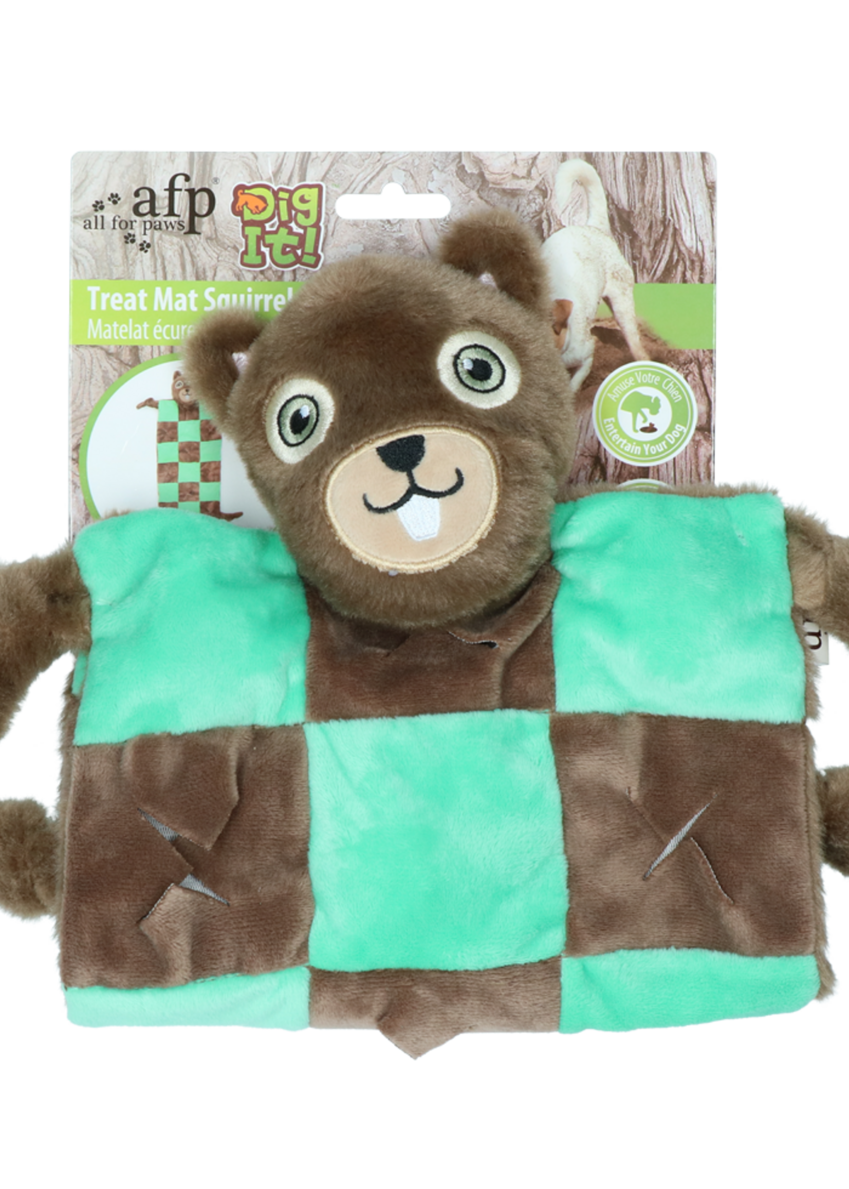 AFP AFP Dig It Treat Mat Square Squirrel