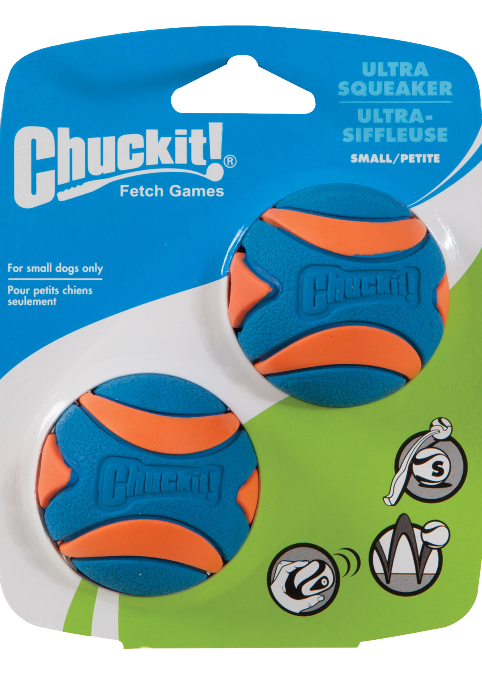 Chuckit! Chuckit! Ultra Squeaker Ball S (2-pack)