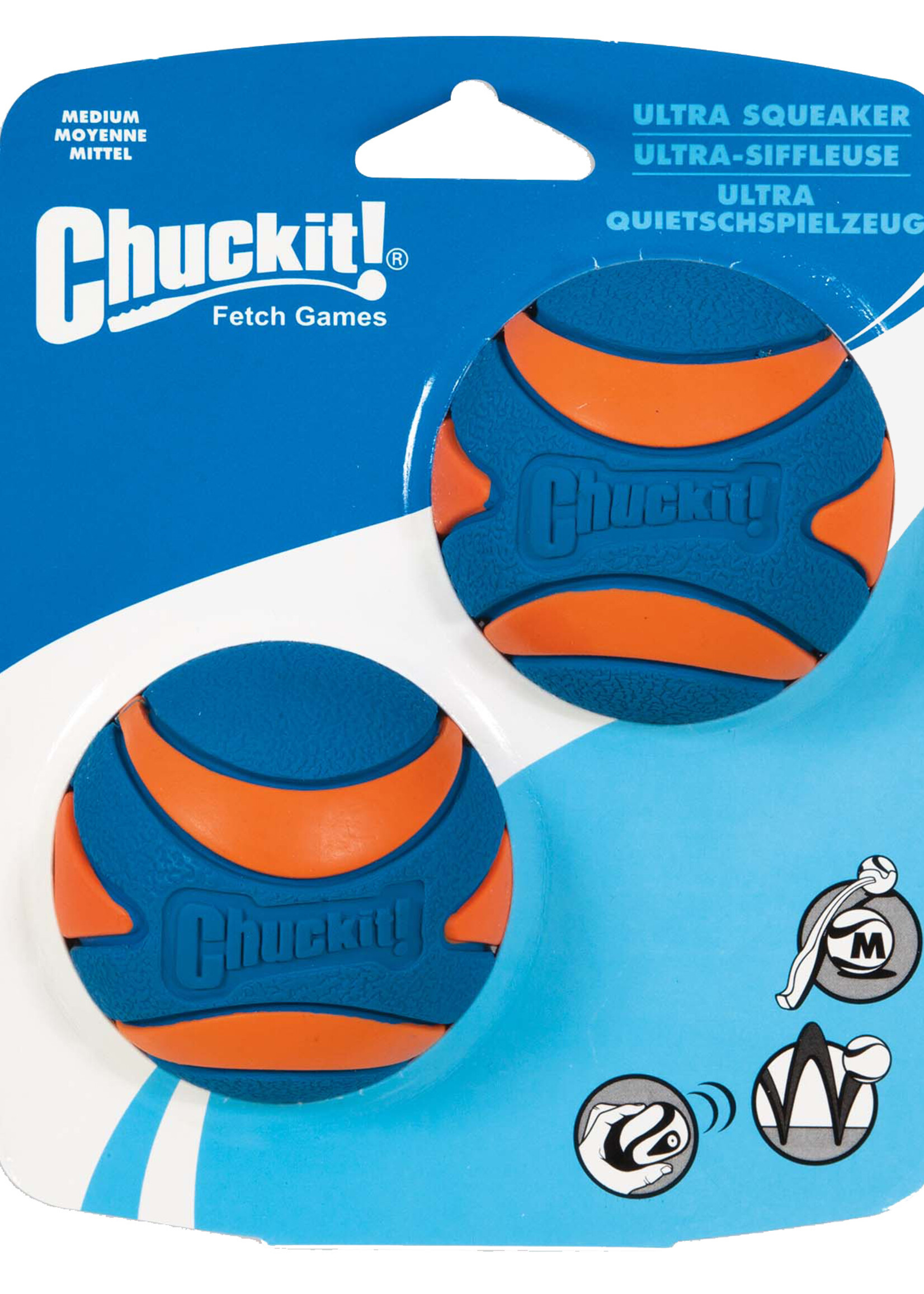 Chuckit! Chuckit! Ultra Squeaker Ball M (2-pack)