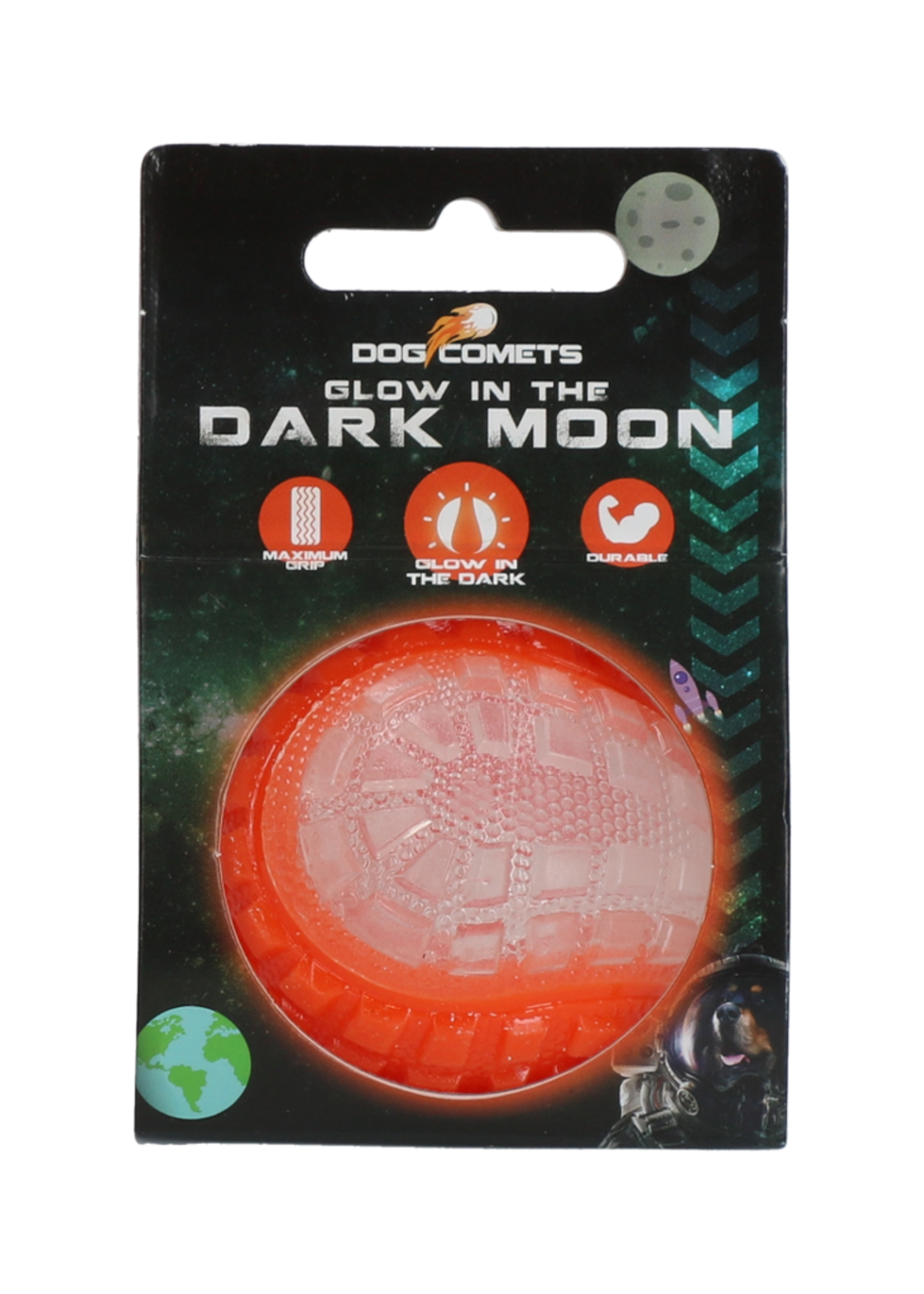 Dog Comets Dog Comets Glow In The Dark Moon Bal S Oranje