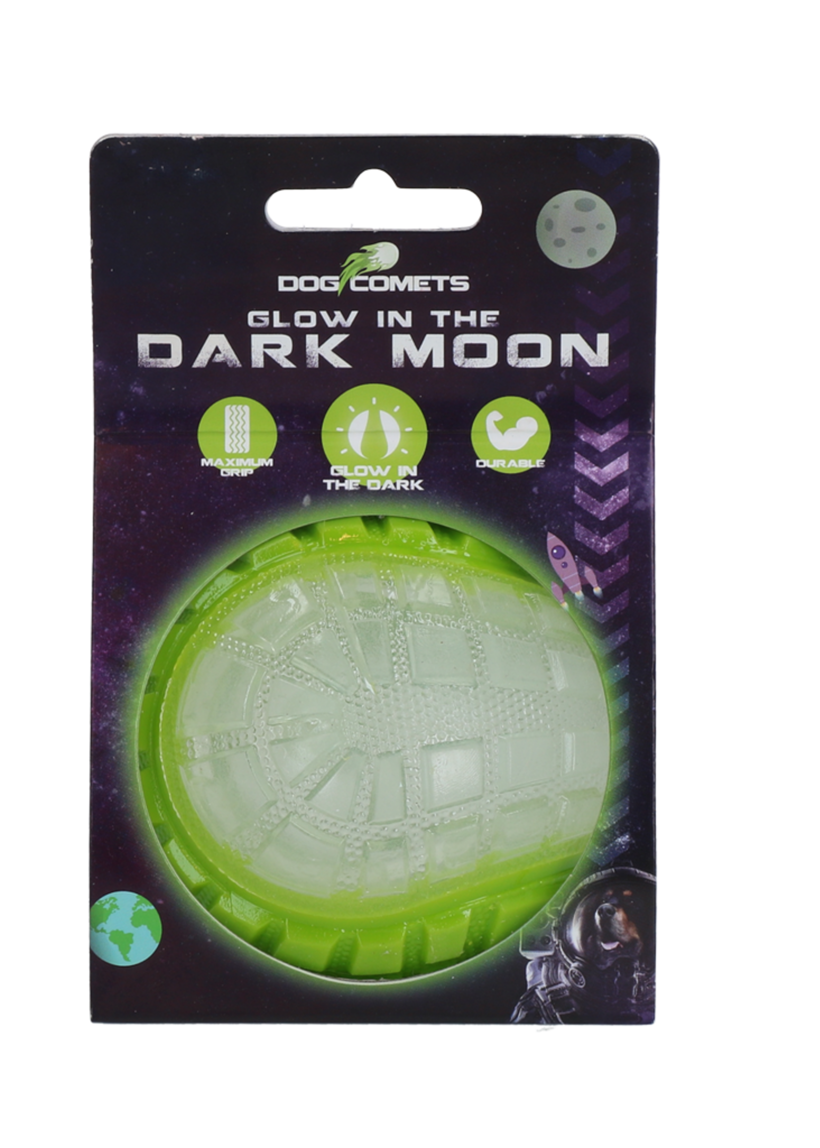 Dog Comets Dog Comets Glow In The Dark Moon Bal M Groen