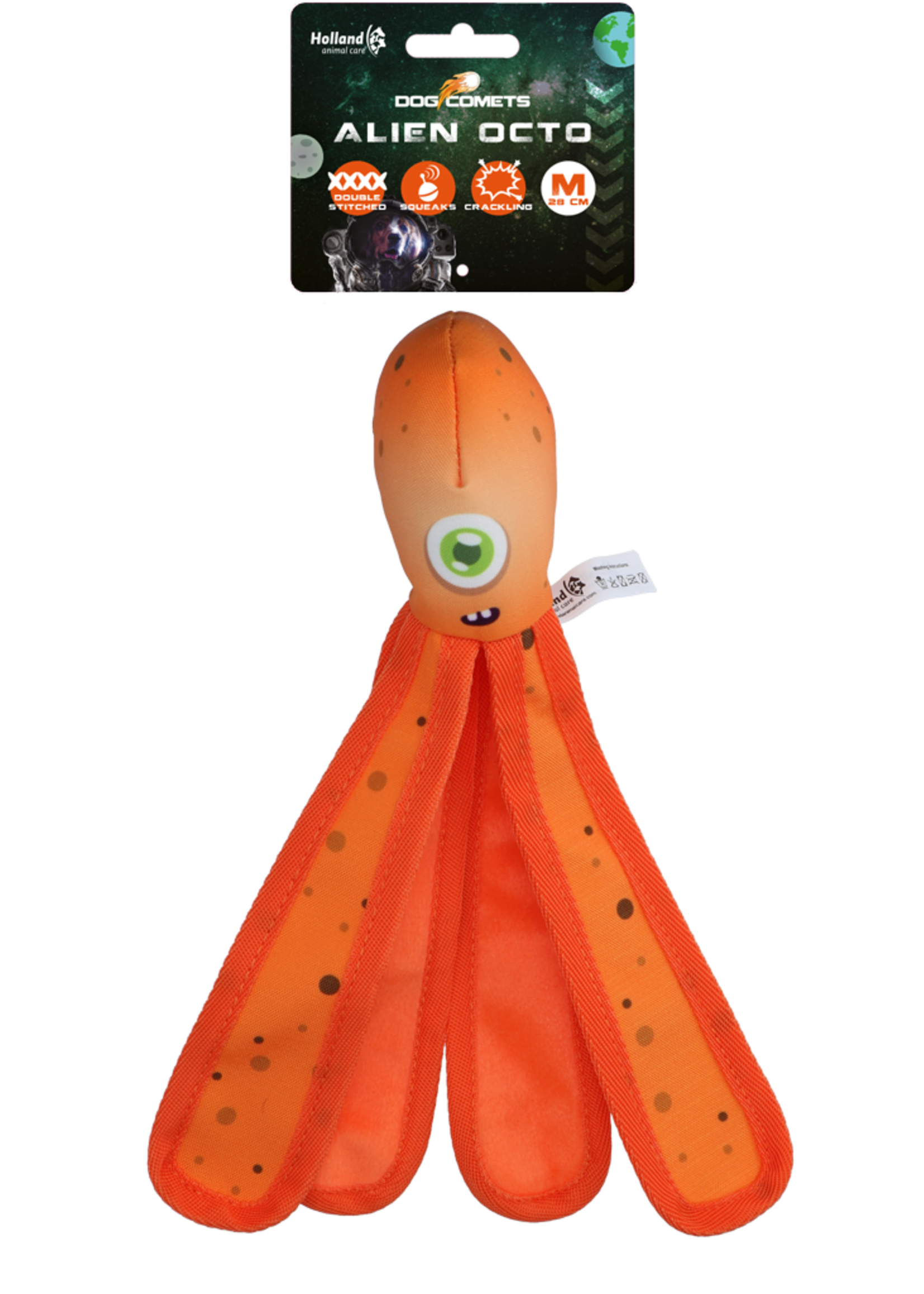 Dog Comets Dog Comets Alien Octo M Oranje