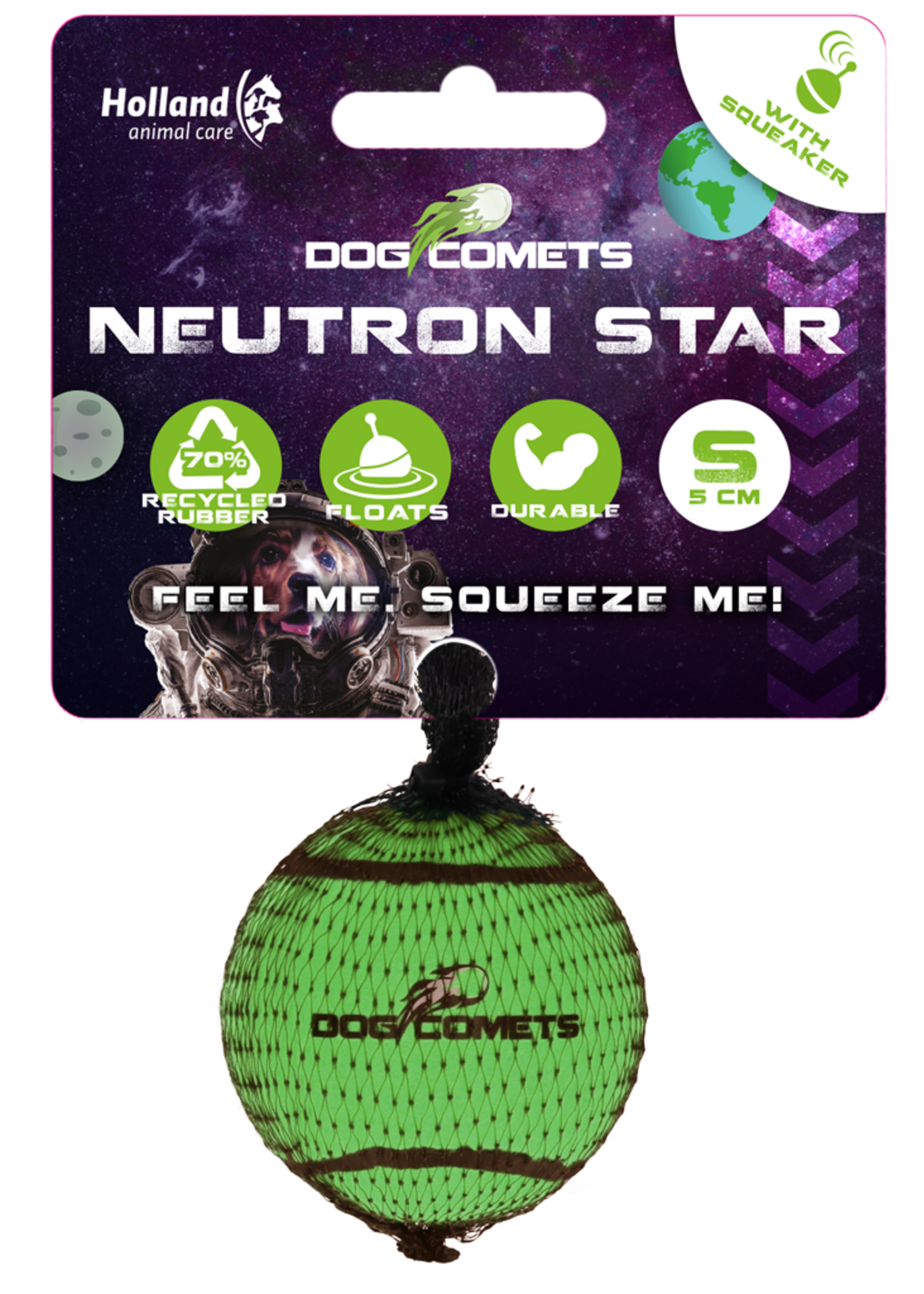 Dog Comets Dog Comets Tennisbal Met Pieper Neutron Star S Groen