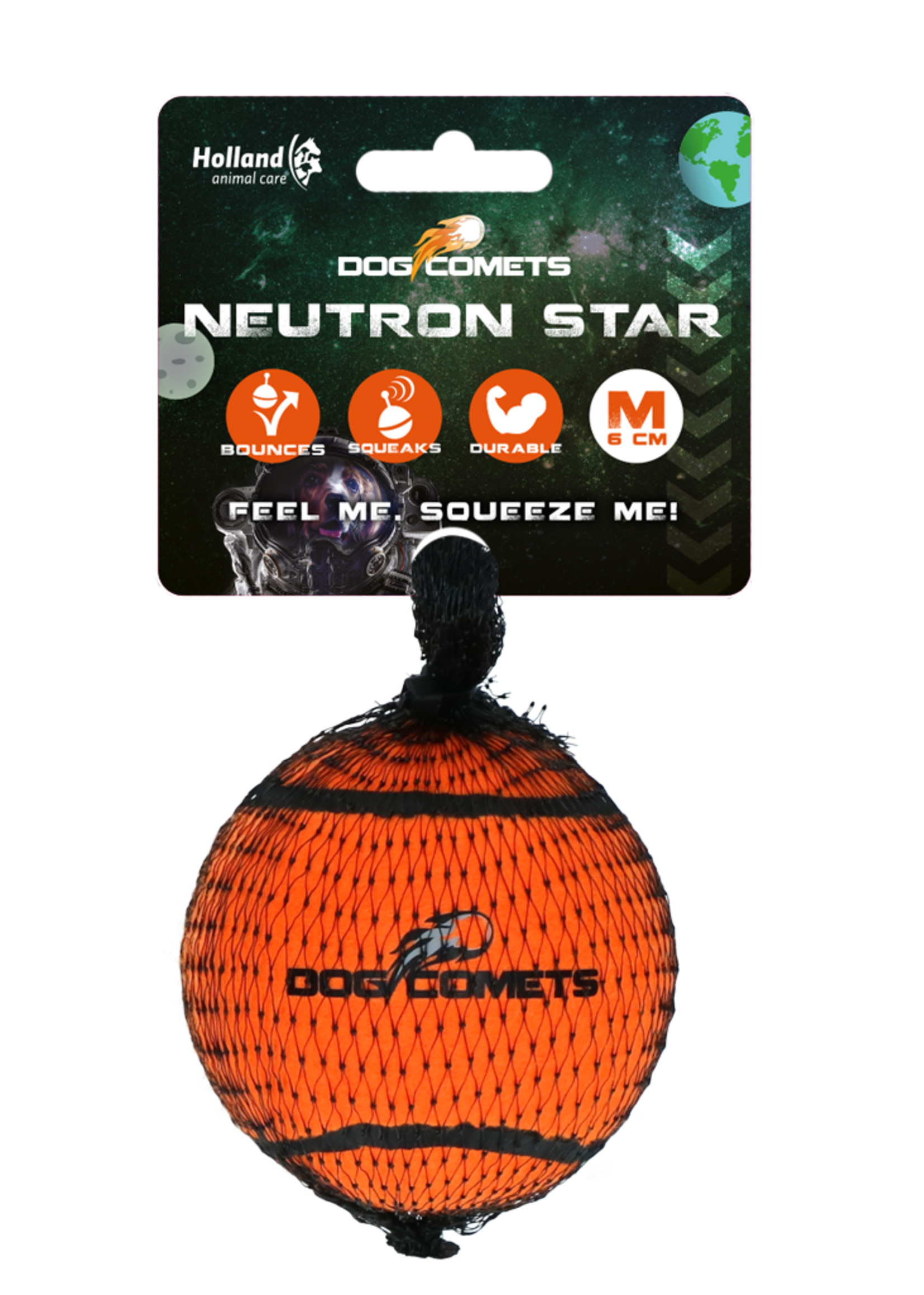 Dog Comets Dog Comets Tennisbal Met Pieper Neutron Star M Oranje