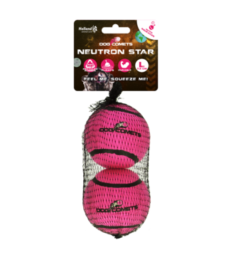 Dog Comets Dog Comets Tennisbal Met Pieper Neutron Star L Roze (2-pack)