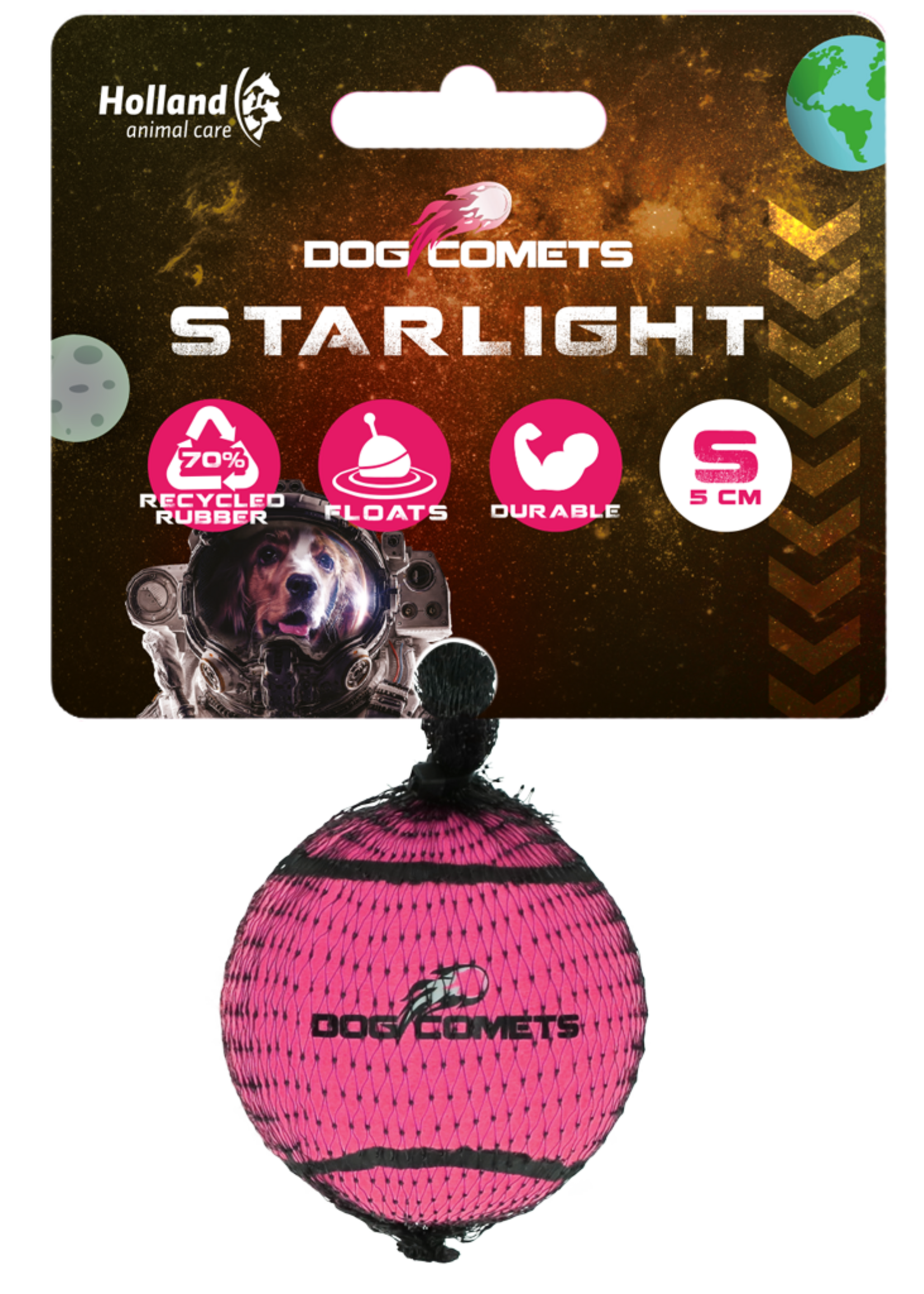 Dog Comets Dog Comets Tennisbal Starlight S Roze
