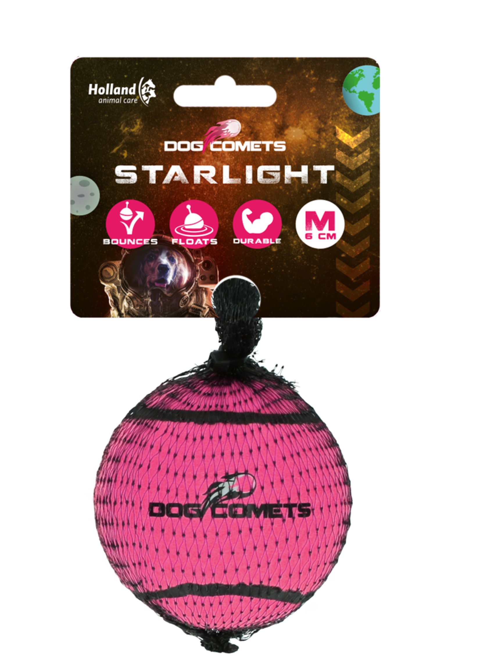 Dog Comets Dog Comets Tennisbal Starlight M Roze