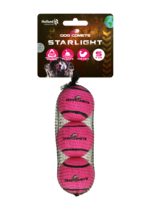 Dog Comets Dog Comets Tennisbal Starlight S Roze (3-pack)