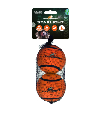 Dog Comets Dog Comets Tennisbal Starlight L Oranje (2-pack)