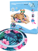 Coolpets CoolPets Tropical Premium Cooling Mat Flower