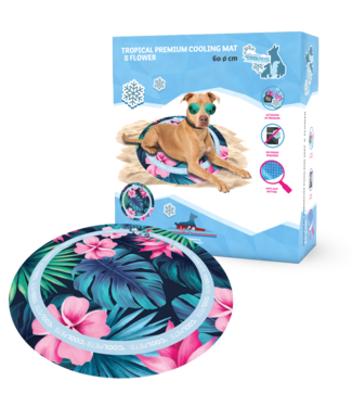 Coolpets CoolPets Tropical Premium Cooling Mat Flower