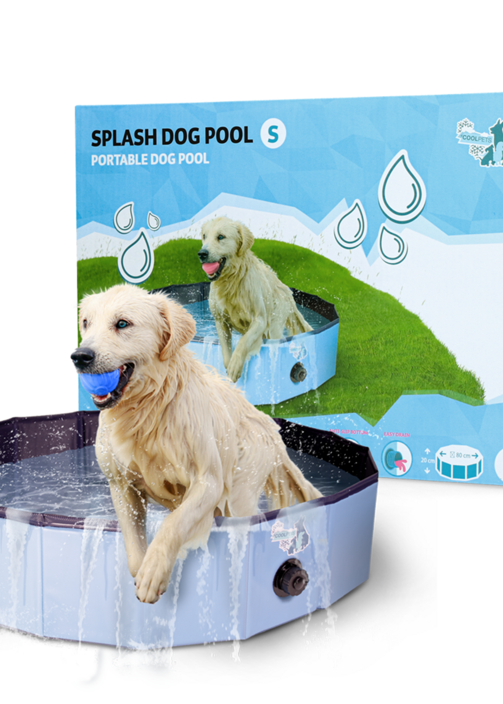 Coolpets CoolPets Splash Dog Pool ø 80 x 20 cm