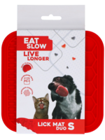 Eat Slow Live Longer Eat Slow Live Longer Lick Mat Duo S Rood