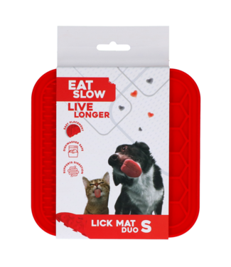 Eat Slow Live Longer Eat Slow Live Longer Lick Mat Duo S Rood